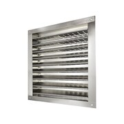 Master Flow Dual Louver 12X12In Aluminum DA1212